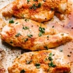 Sheet of Oven Baked Chicken Breasts
