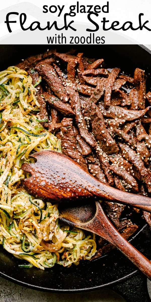 Easy Flank Steak and Zucchini Noodles Easy Weeknight Recipes