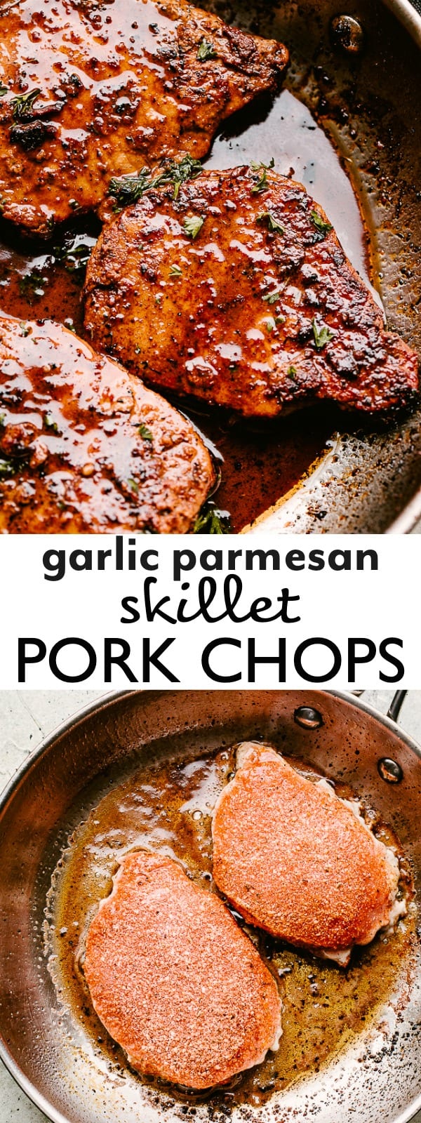 Garlic Parmesan Pan Fried Pork Chops Easy Weeknight Recipes