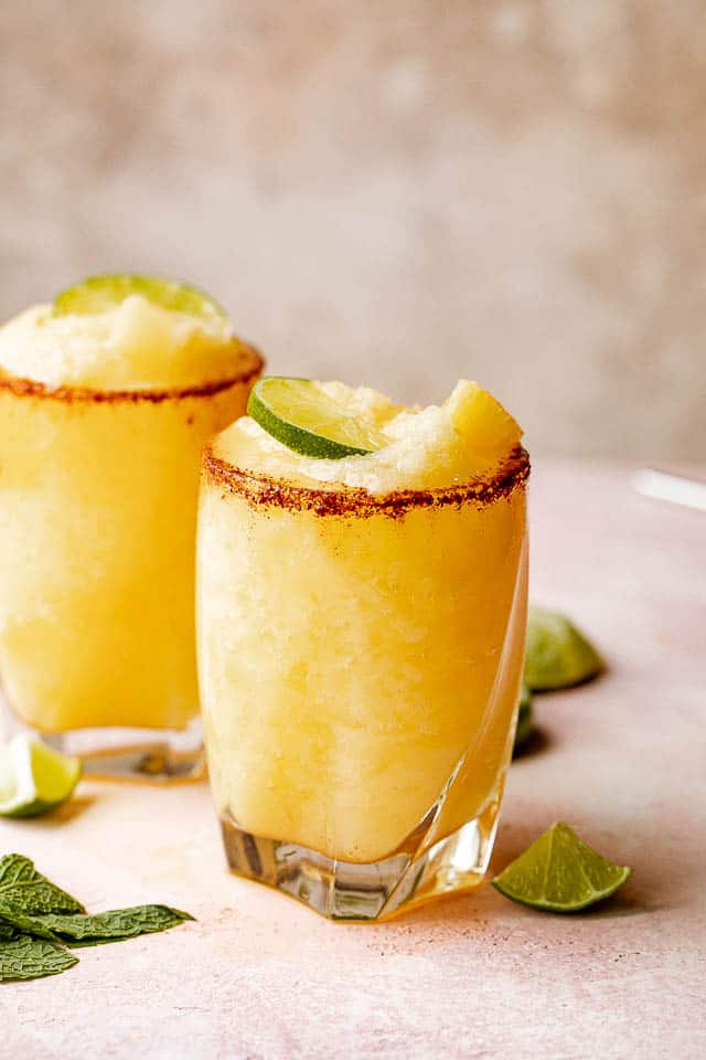 Pineapple Frozen Margarita Recipe - The Happier Homemaker