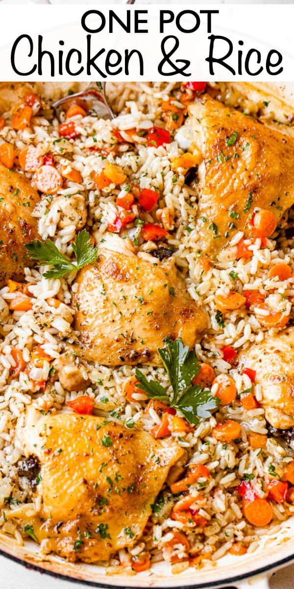 One Pot Chicken and Rice Recipe | Easy Weeknight Recipes