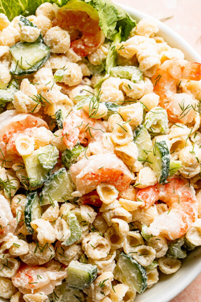 Creamy Shrimp Pasta Salad Recipe | How to Make the Best Pasta Salad