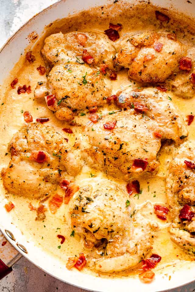 Slow Cooker Chicken Thighs - The Almond Eater