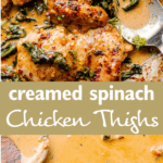 Creamed Spinach Chicken Pinterest Image