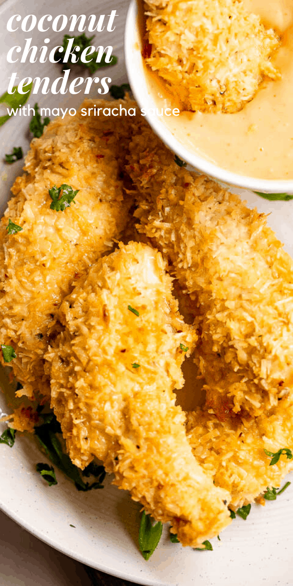 Coconut Chicken Breast Tenders Easy Oven Baked Chicken Tenders