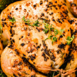 roast chicken with veggies pinterest image