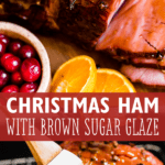 Christmas Ham with Brown Sugar Glaze long pinterest image