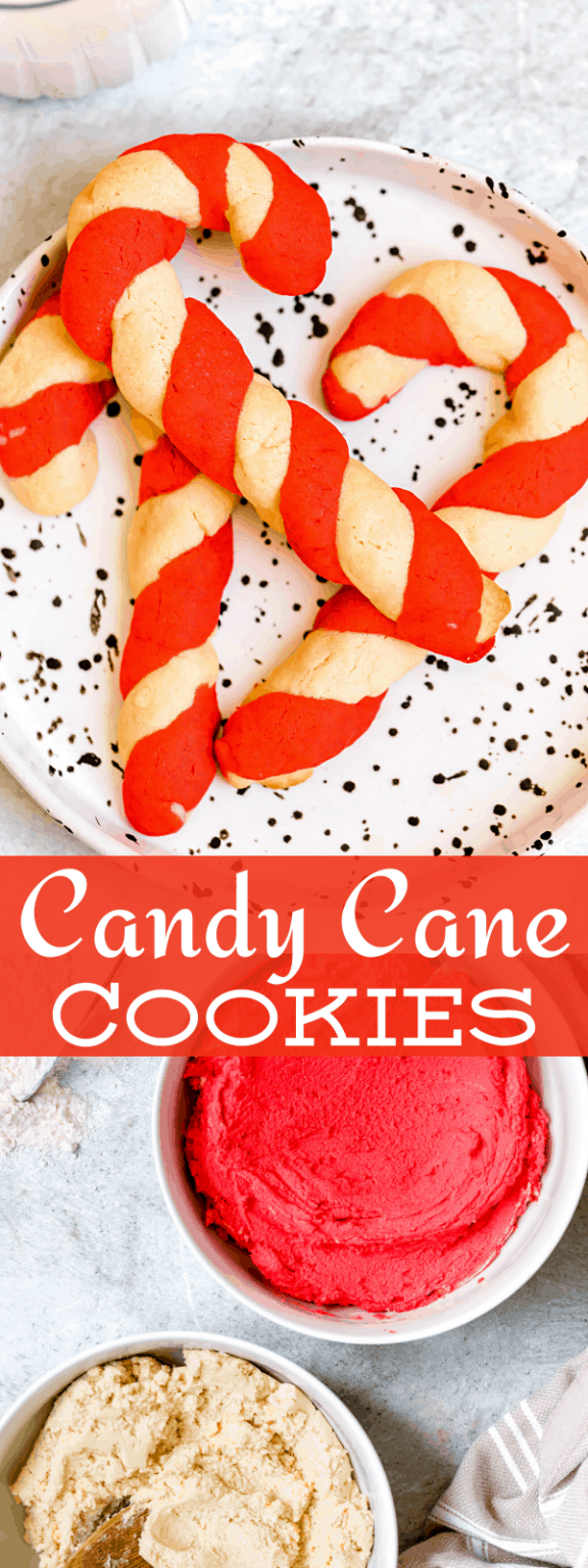 Candy Cane Cookies Recipe | Easy Peppermint Christmas Cookies