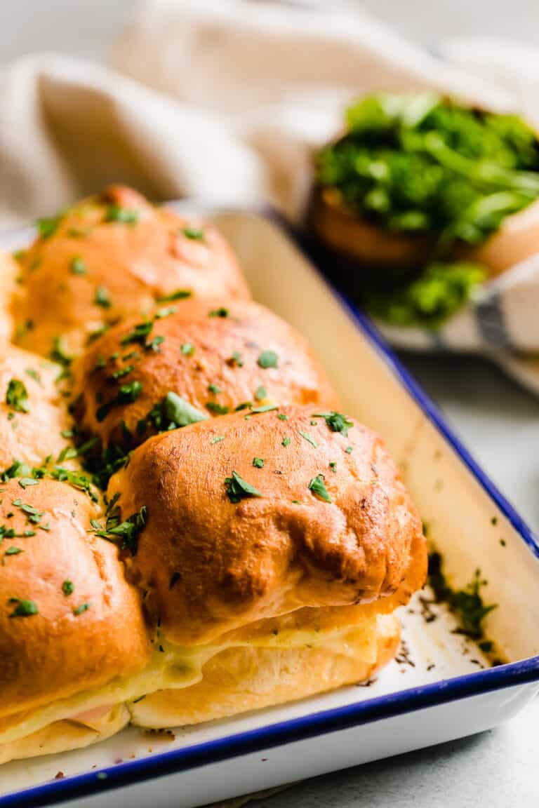 Ham and Swiss Cheese Sliders The Best Hot Ham Sandwiches