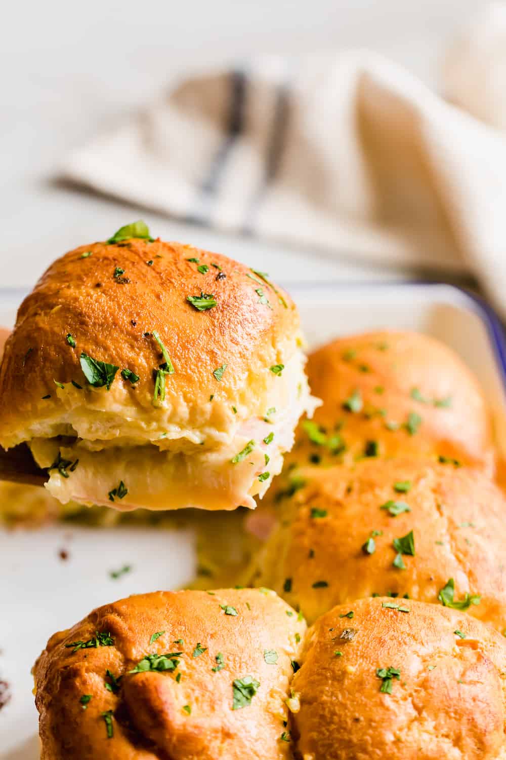 Ham and Swiss Cheese Sliders The Best Hot Ham Sandwiches