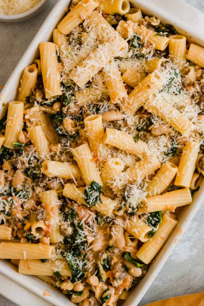 Easy Baked Rigatoni Recipe The Best Ground Beef Pasta Casserole