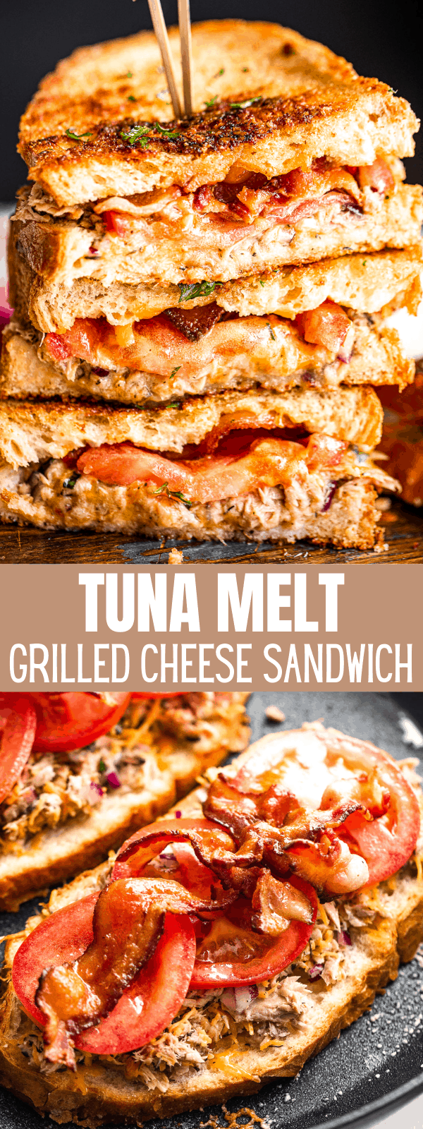 The Best Tuna Melt Sandwich How to Make a Bacon Tuna Grilled Cheese