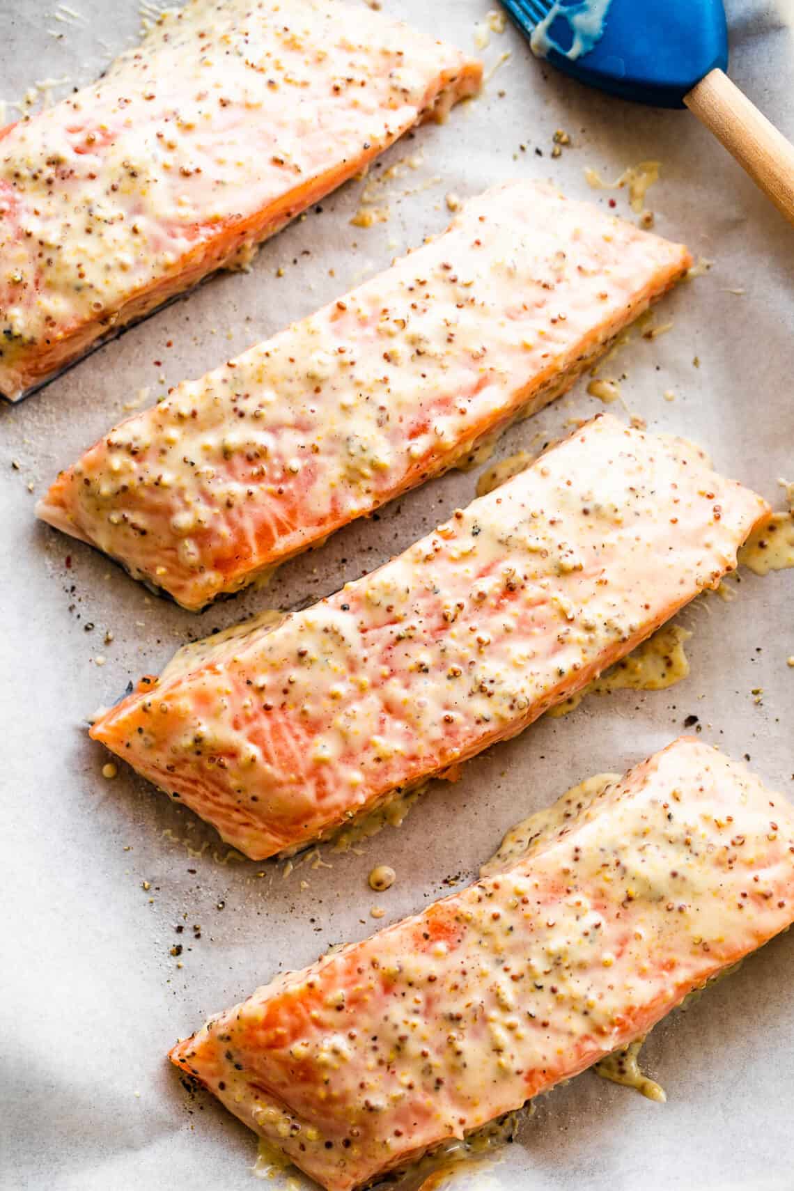 Maple Mustard Salmon Fillets The Best Oven Roasted Salmon Recipe