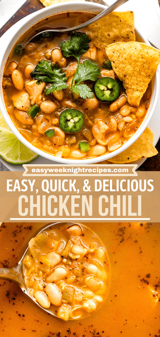 Quick & Easy Chicken Chili Recipe | Easy Weeknight Recipes