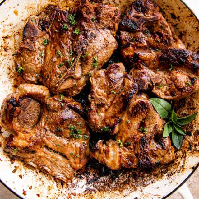 Juicy Pan Fried Lamb Chops with Garlic | Easy Weeknight Recipes