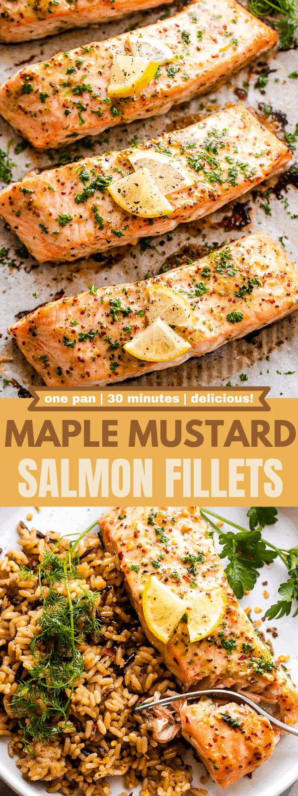 Maple Mustard Salmon Fillets