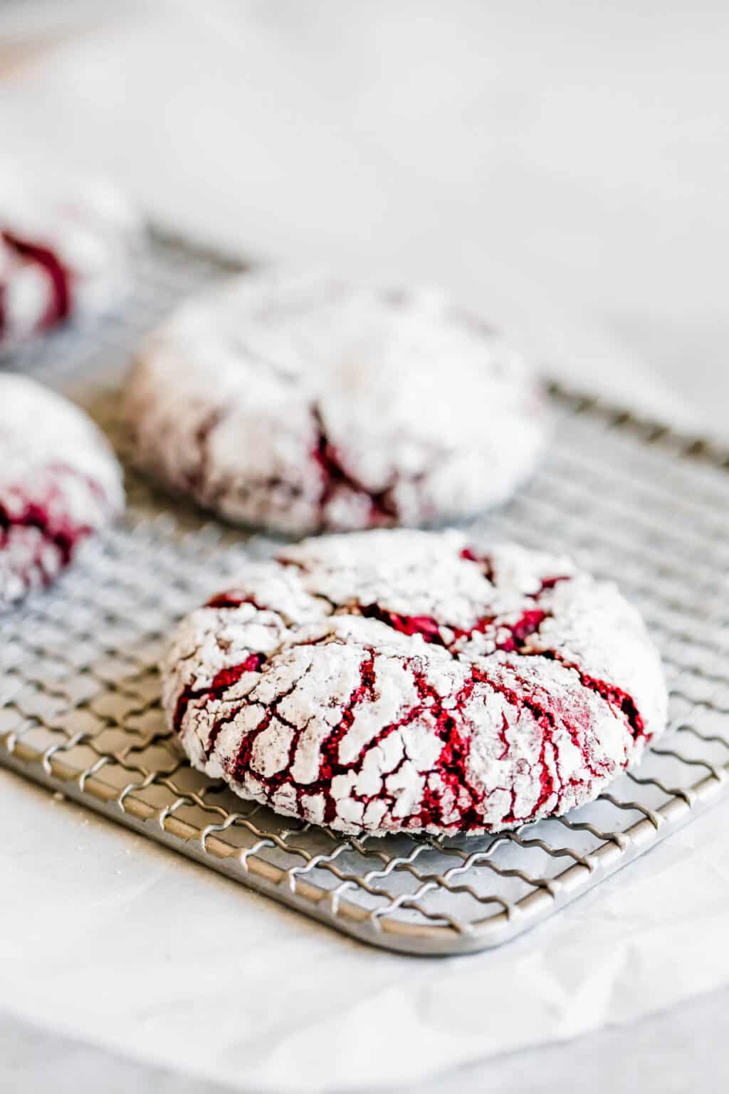 Red Velvet Crinkle Cookies | Easy Weeknight Recipes