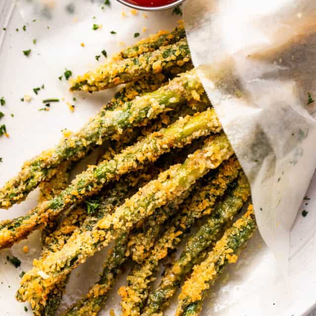 Crispy OvenBaked Asparagus Fries Easy Weeknight Recipes