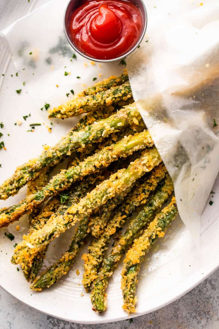 Crispy OvenBaked Asparagus Fries Easy Weeknight Recipes