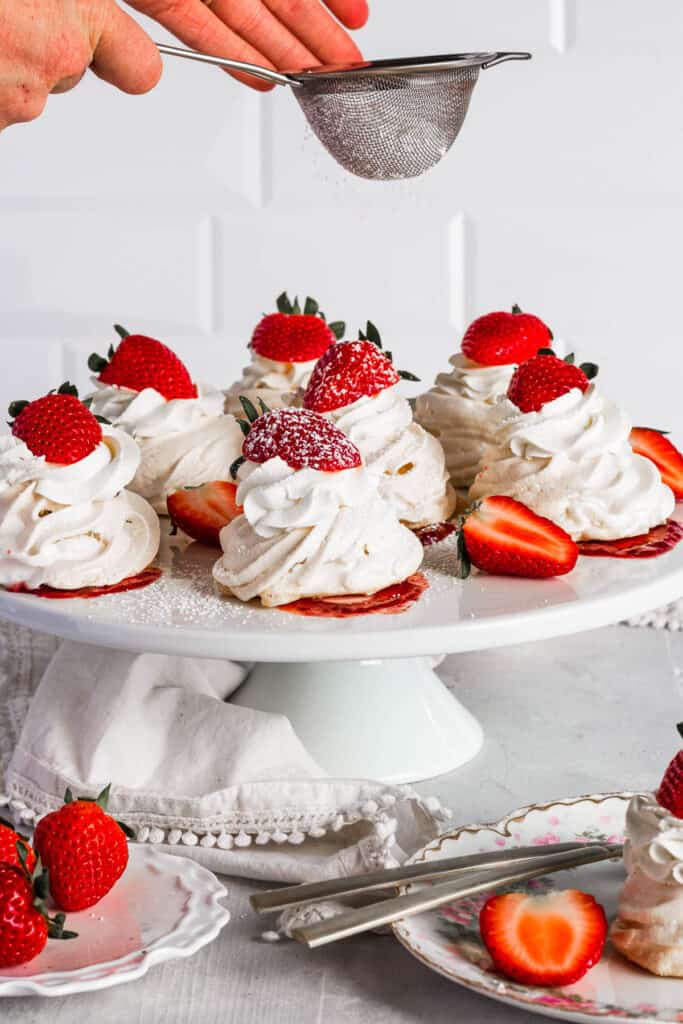 Mini Strawberry Pavlova Nests Easy Weeknight Recipes