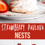 Pavlova Dessert two collage pin