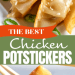 Chicken Potstickers two picture collage pin