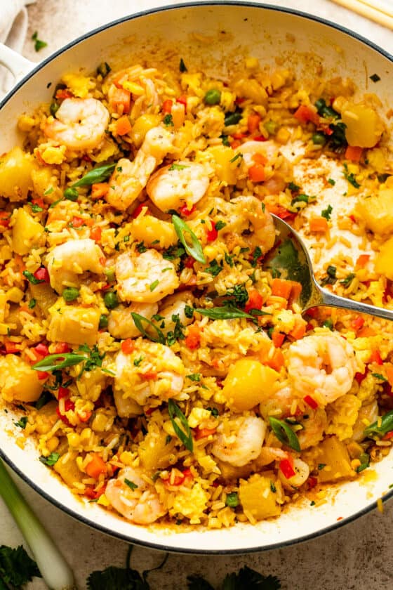 Easy Shrimp Fried Rice with Pineapple