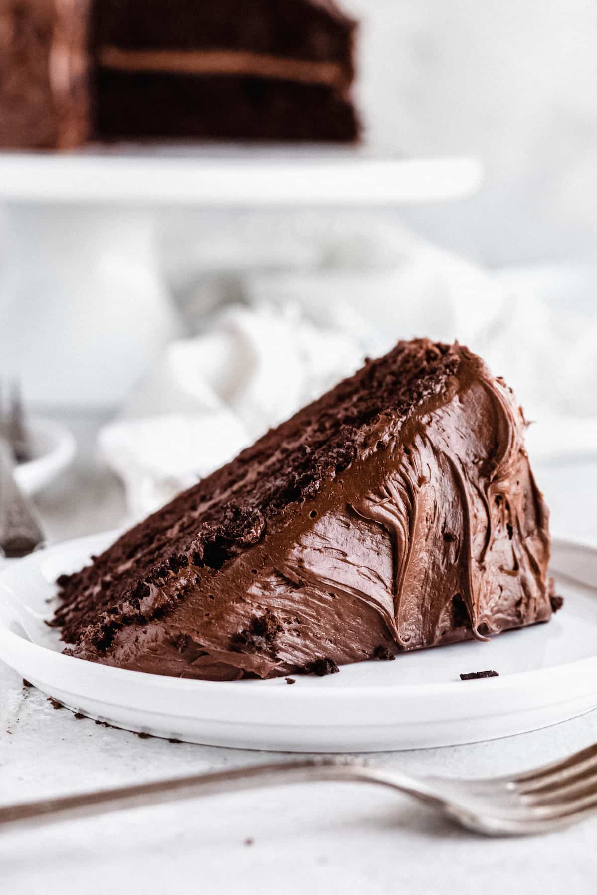 Chocolate Ganache Cake - Moist, Simple, and Easy - Veena Azmanov