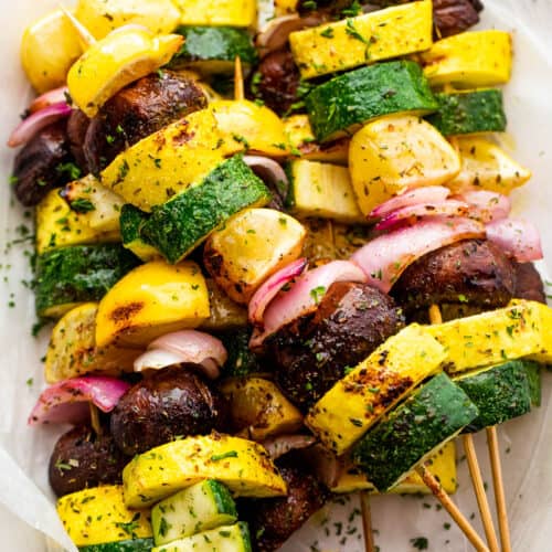 Grilled Summer Squash Kebabs Easy Weeknight Recipes
