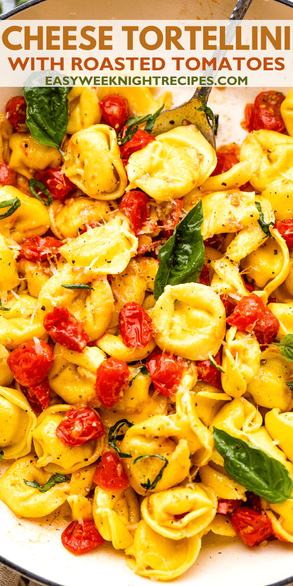 Cheese Tortellini with Roasted Tomatoes Easy Weeknight Recipes