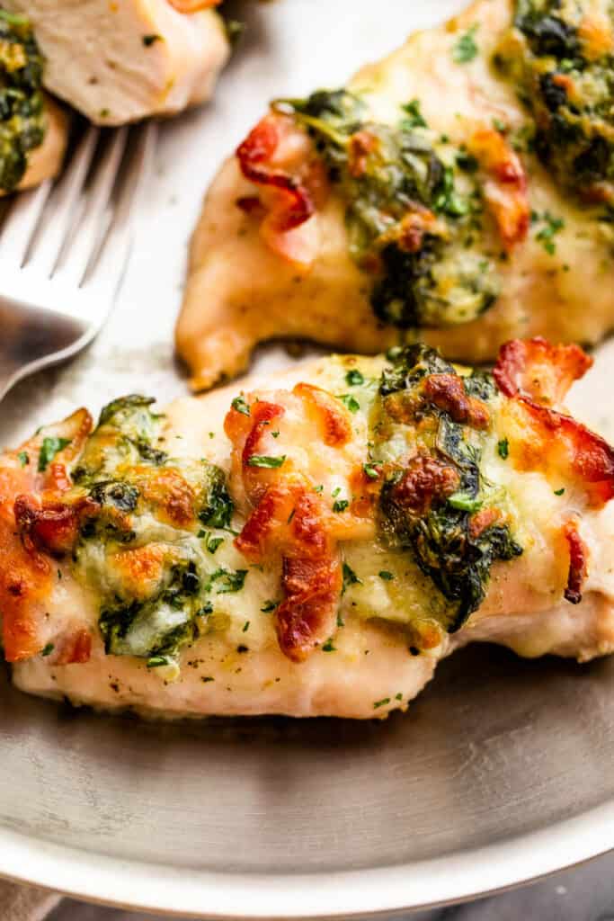 Spinach and Bacon Stuffed Chicken Breasts | Easy Weeknight Recipes