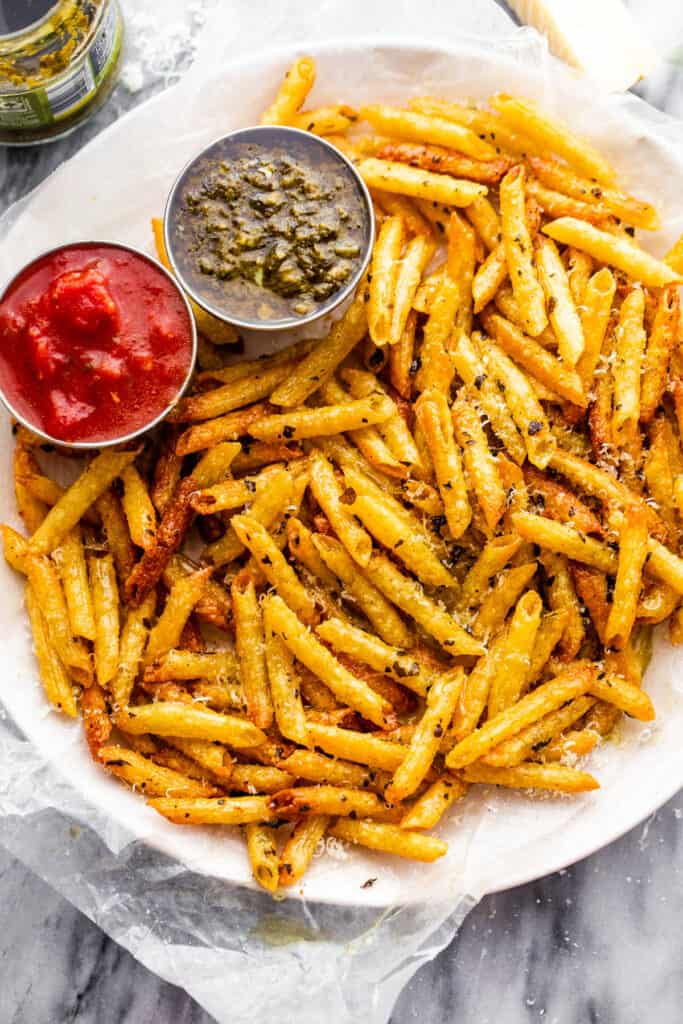 Crunchy Pasta Chips (Air Fryer or Oven!) | Easy Weeknight Recipes