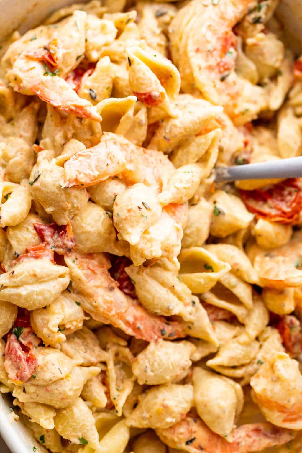 Baked Cream Cheese Pasta with Shrimp Easy Weeknight Recipes