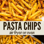 pasta chips two picture collage pinterest image