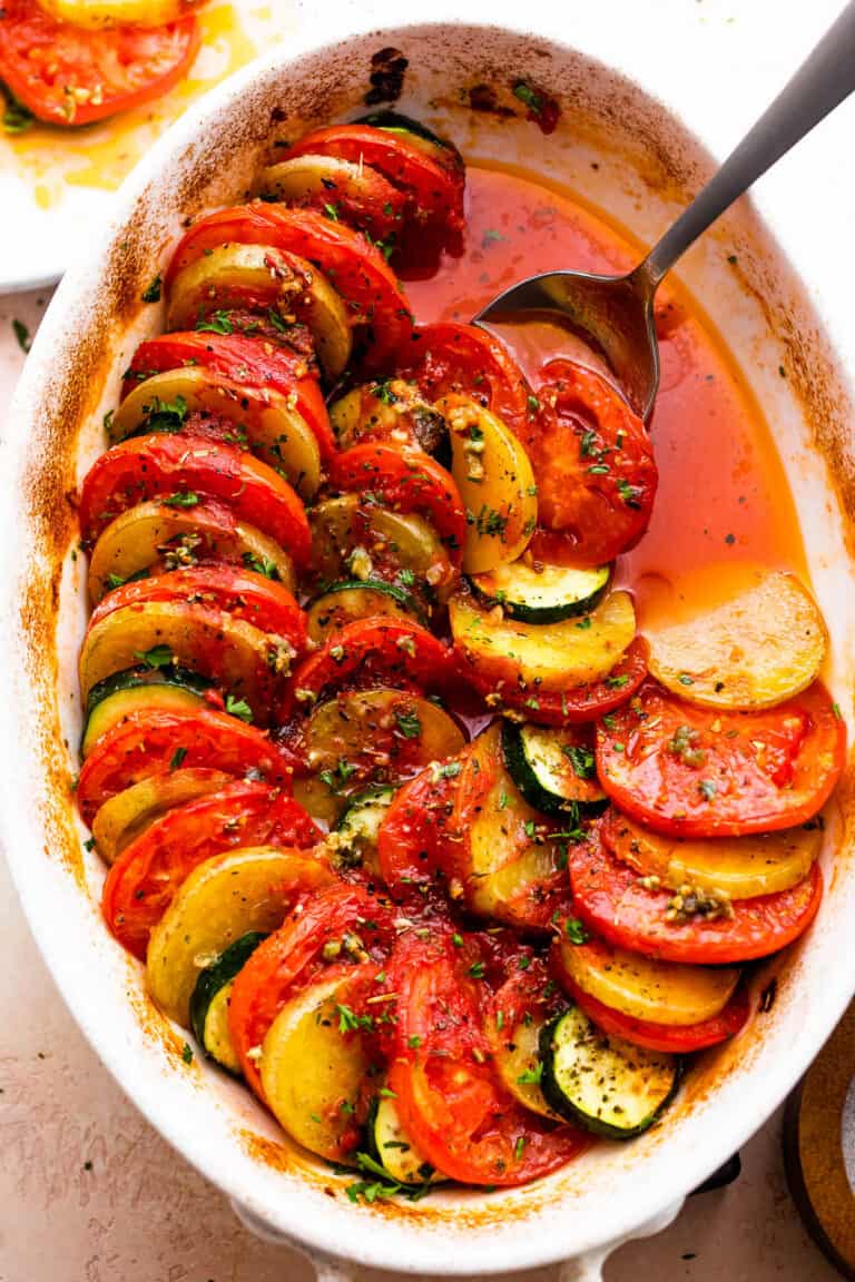 Healthy Zucchini Tomato Gratin | Easy Weeknight Recipes