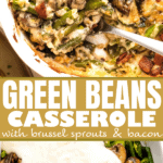 Green Bean Casserole two picture collage pinterest image.