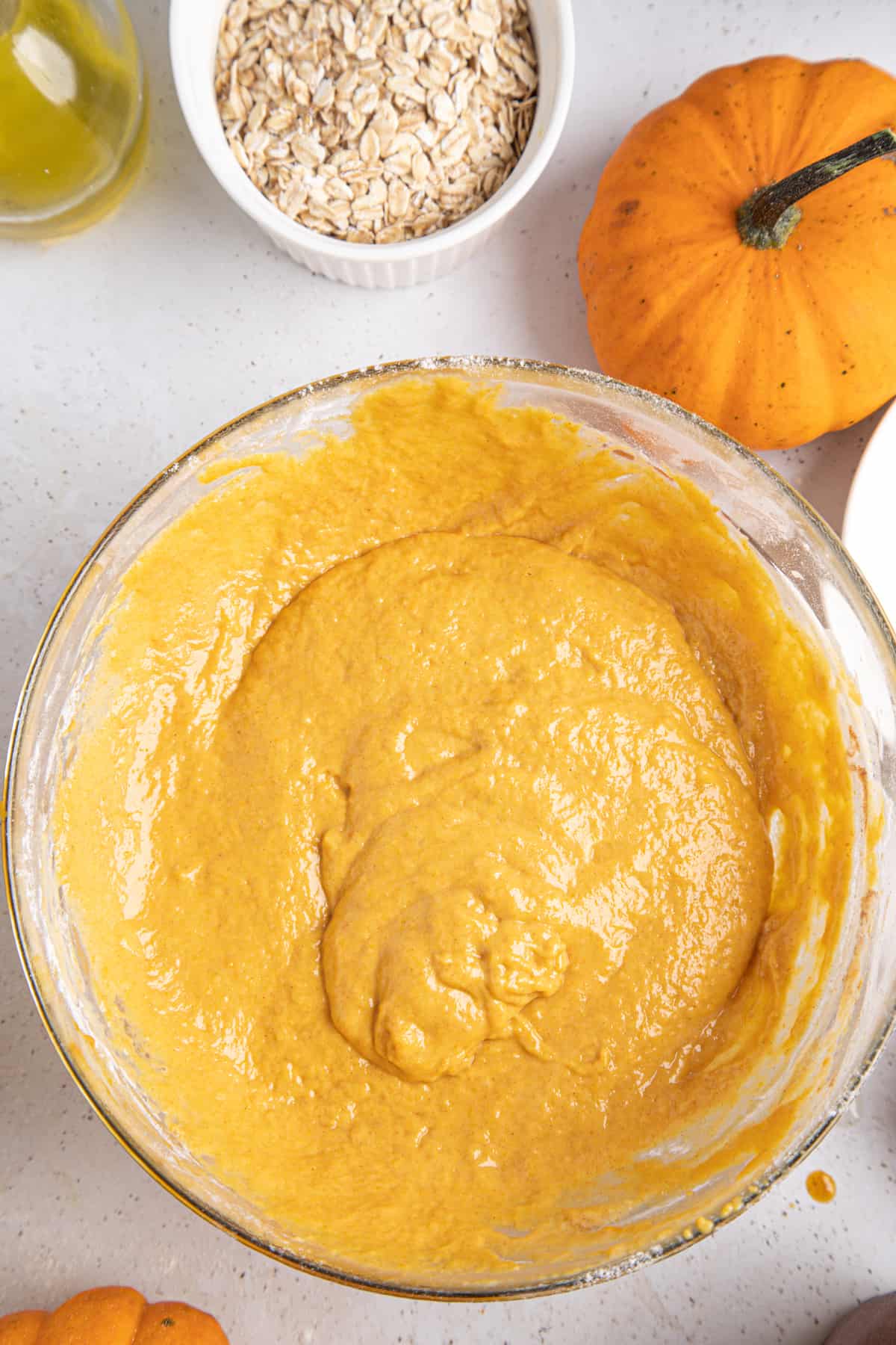 Pumpkin muffin batter