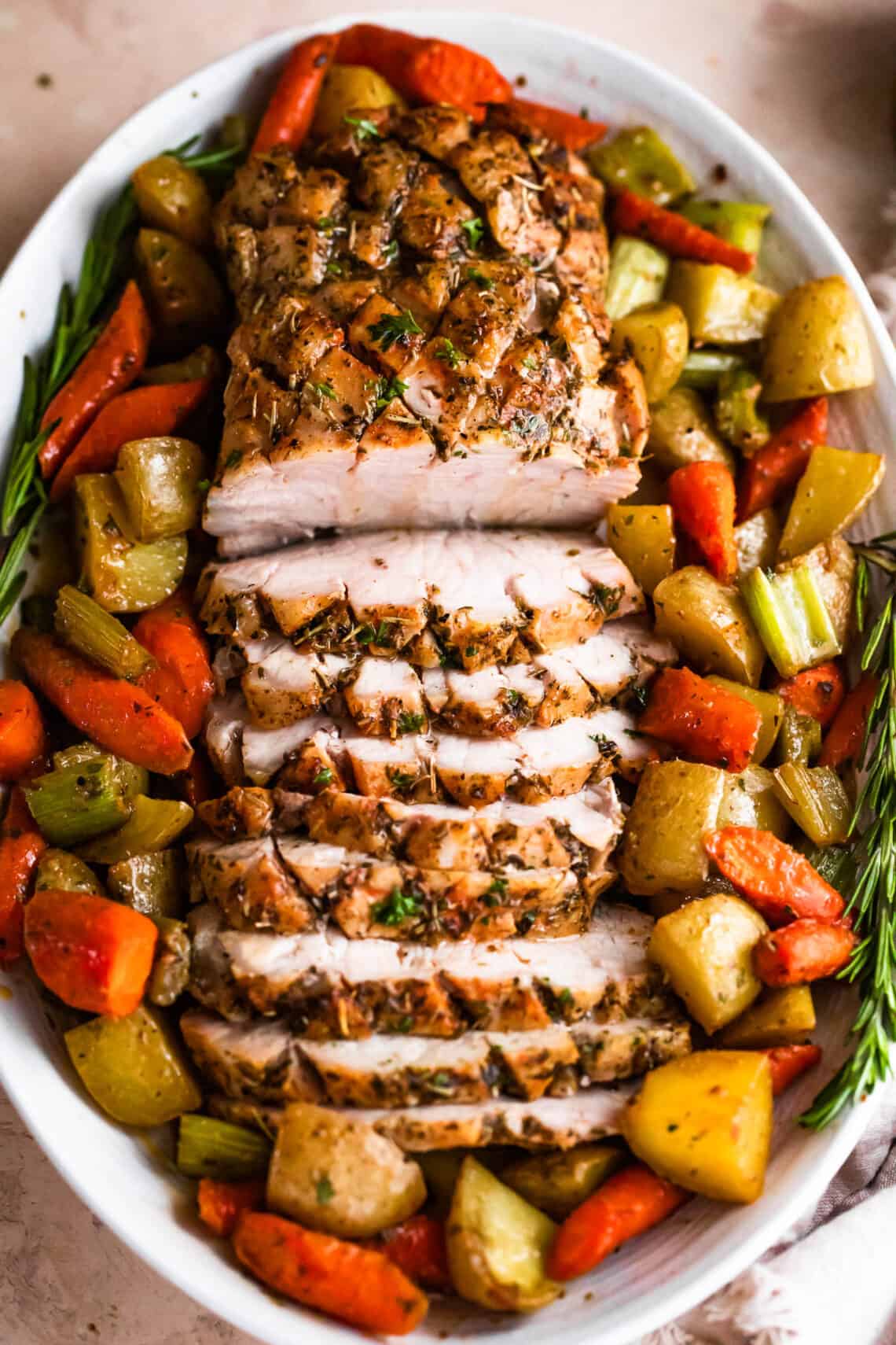 Juicy Pork Loin Roast with Veggies | Easy Weeknight Recipes