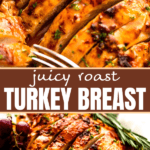 roast turkey breast two picture collage pinterest image
