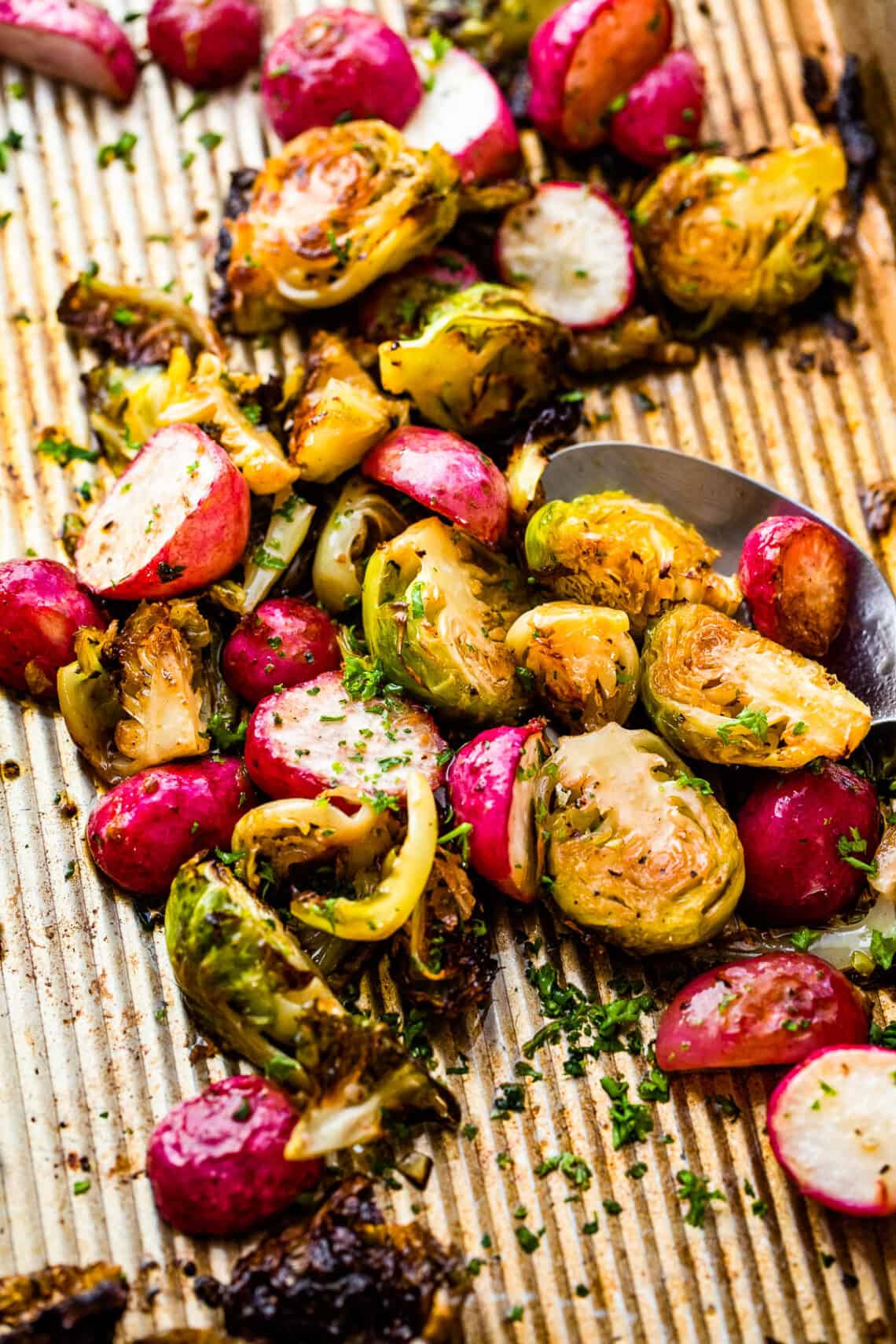 Roasted Brussels Sprouts and Radishes Easy Weeknight Recipes