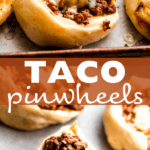 taco pinwheels two picture collage pinterest image