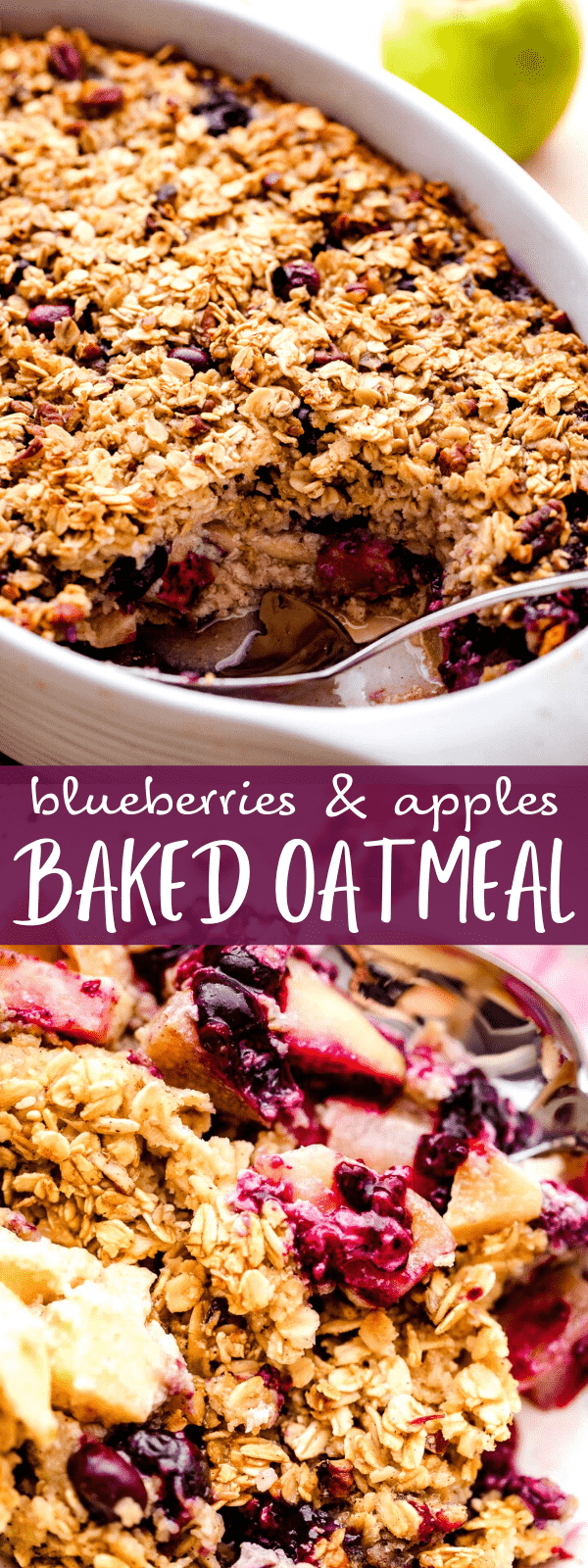 Blueberry Apple Baked Oatmeal Easy Weeknight Recipes
