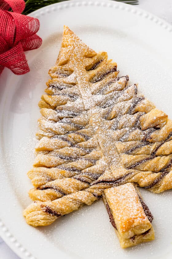 Nutella Puff Pastry Christmas Tree