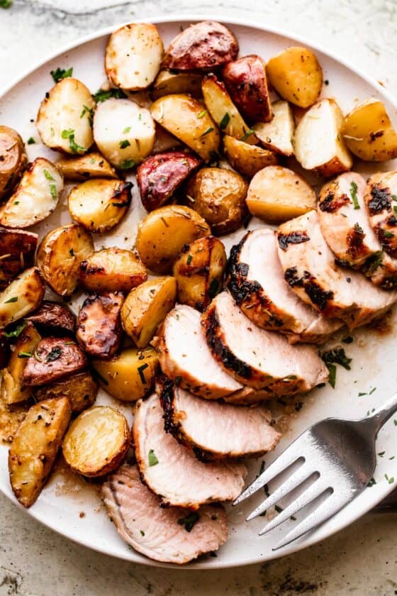 Roast Pork Tenderloin with Potatoes