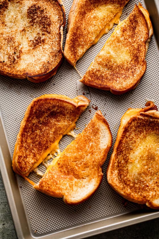 Baked Grilled Cheese Sandwiches