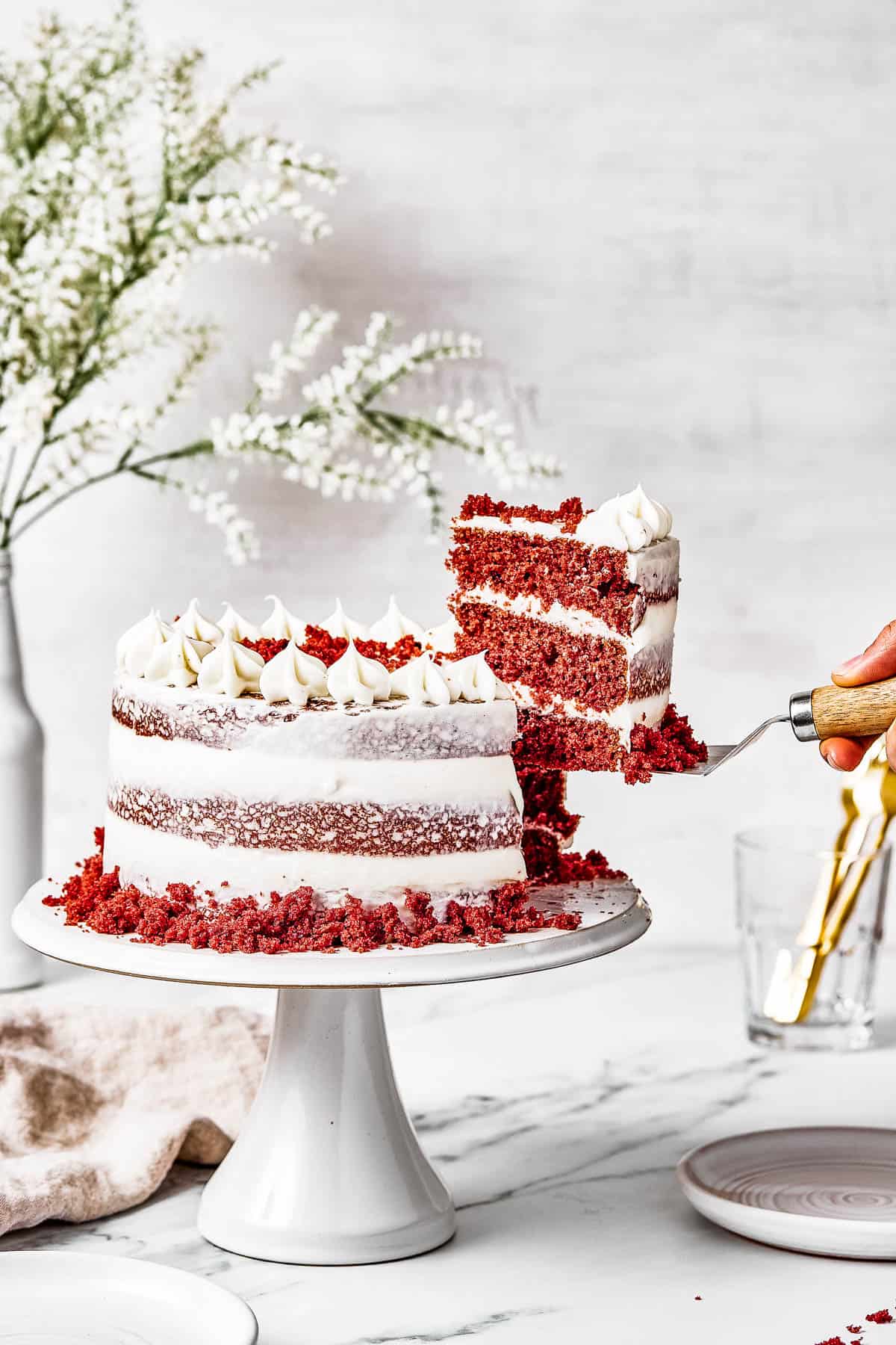 Naturally Red Velvet Cake with Ermine Icing