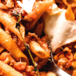 baked penne pasta pinterest image.