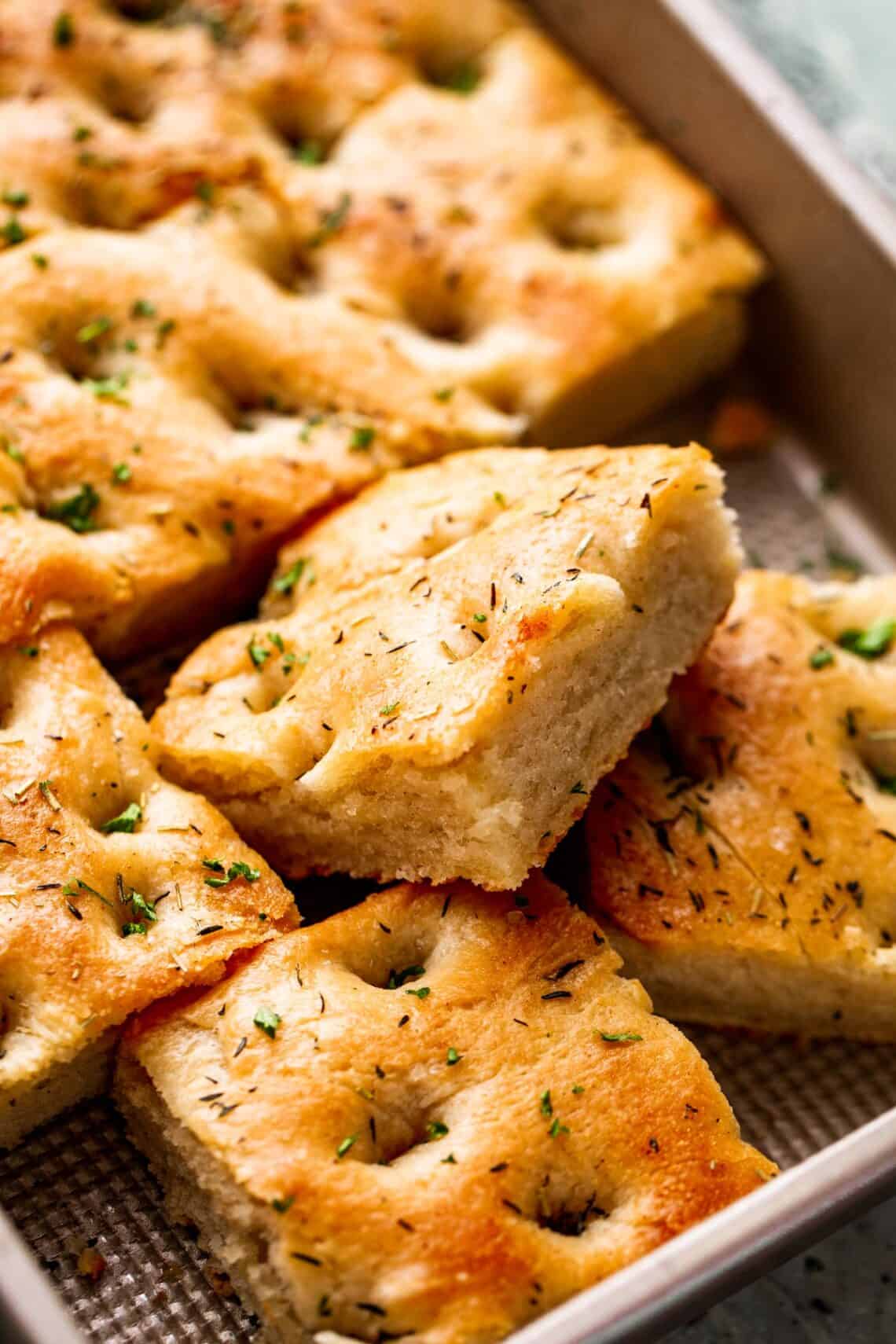 Garlic and Herb Focaccia Easy Weeknight Recipes