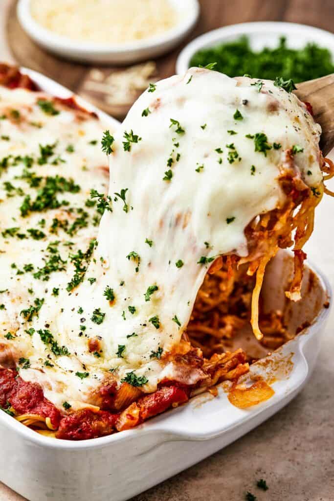 The Best Spaghetti Casserole Easy Weeknight Recipes