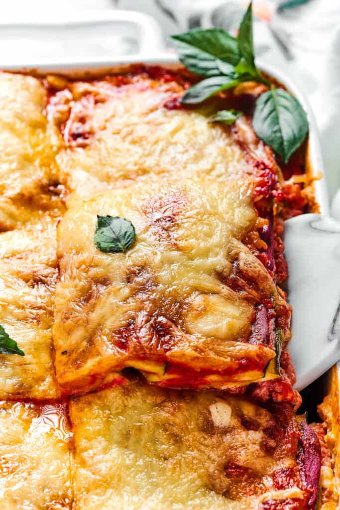Zucchini Lasagna (Not Watery!) | Easy Weeknight Recipes